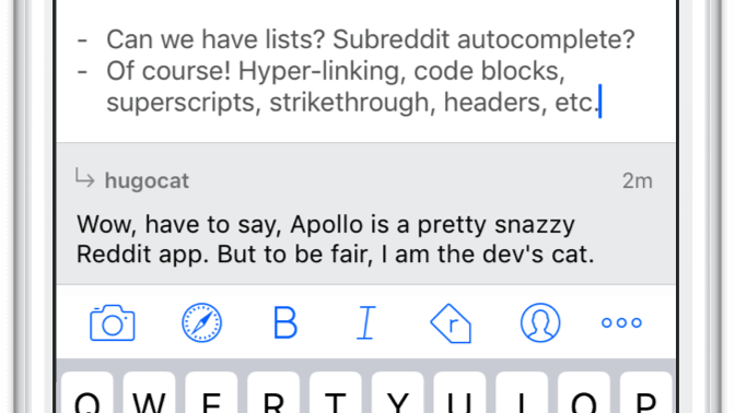 Il·lustració per a l'article titulat Apollo fa que Reddit sigui bonic per als usuaris d'iOS